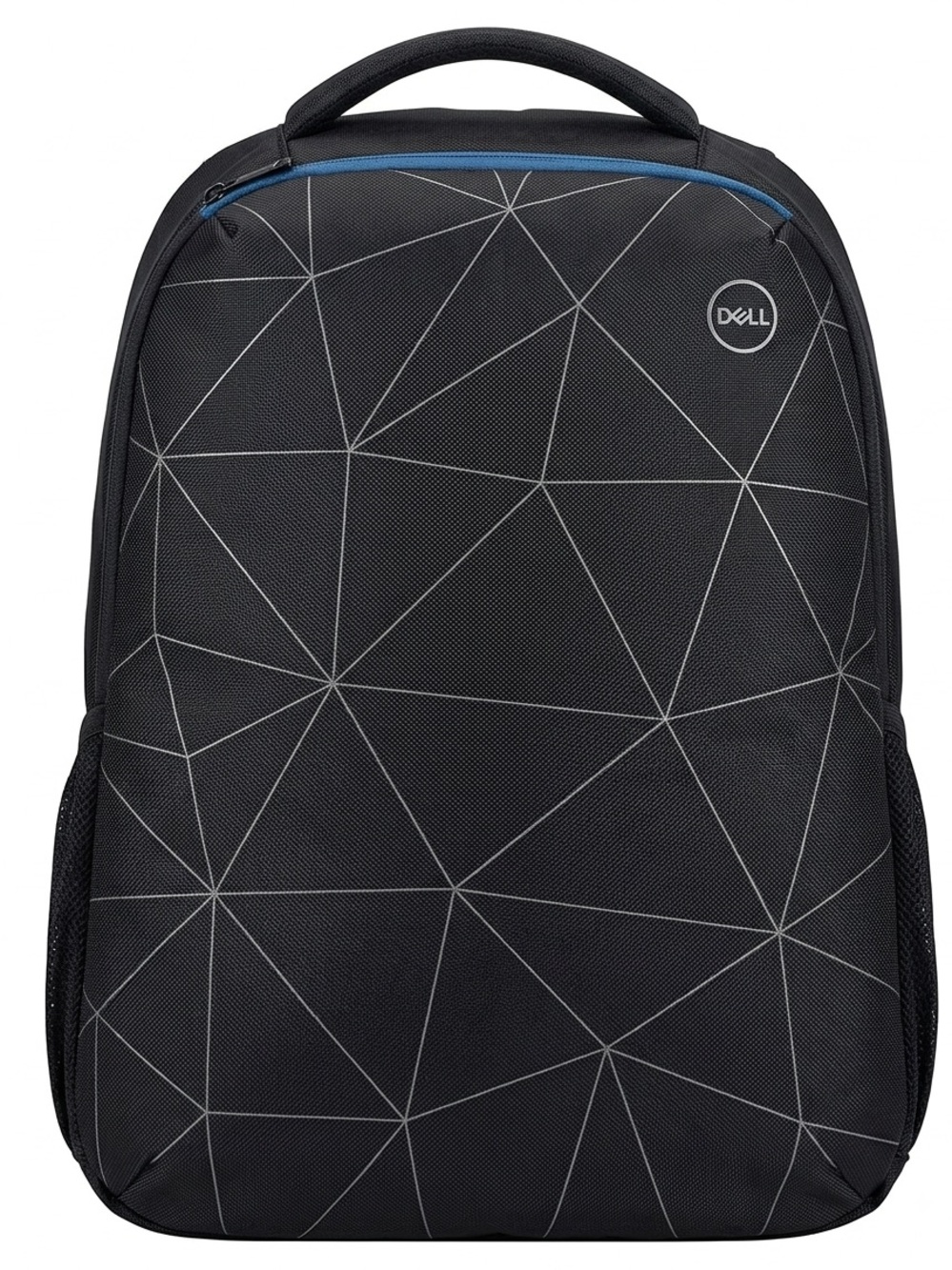 Dell Black Backpack with Geometric Stitch Pattern